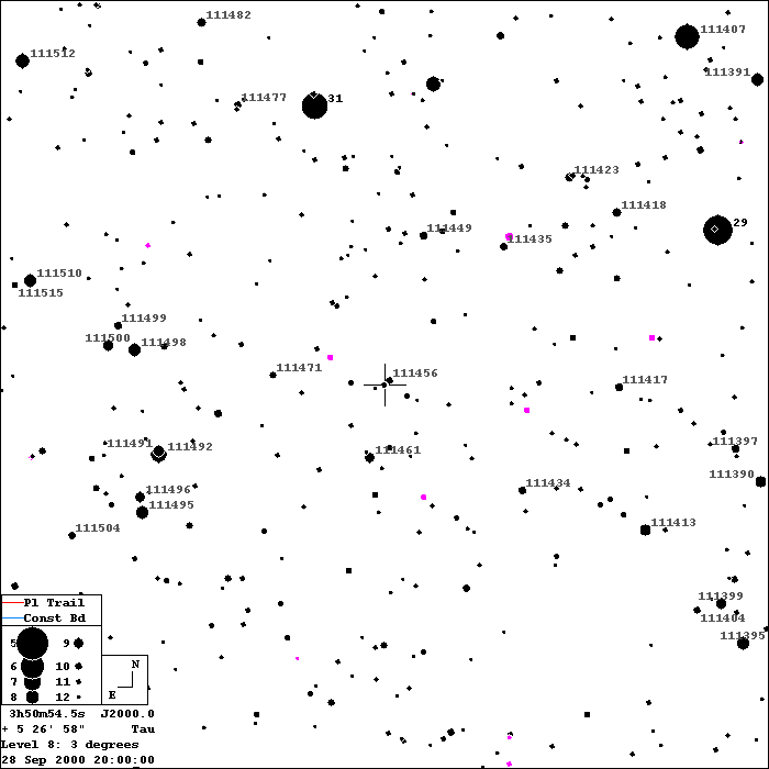 Eos Detailed Finder Chart