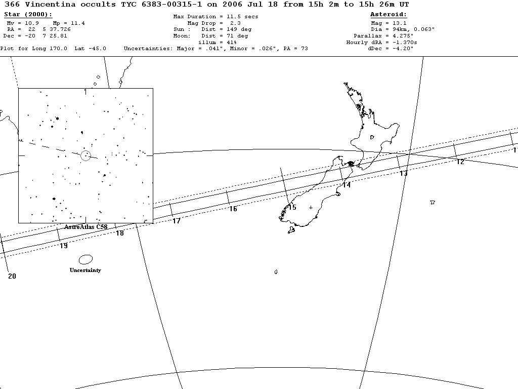 Vincentina Update Map