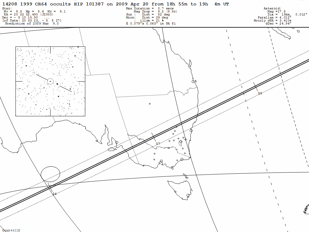 1999 CR64 Update Map
