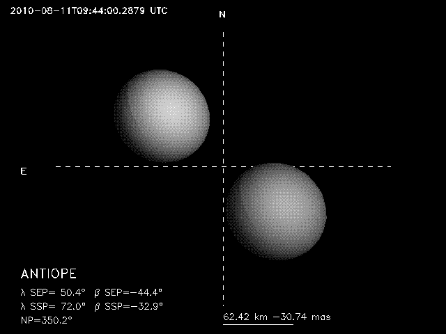 Antiope occultation - 2010 August 11