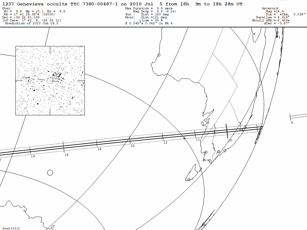Genevieve Update Map