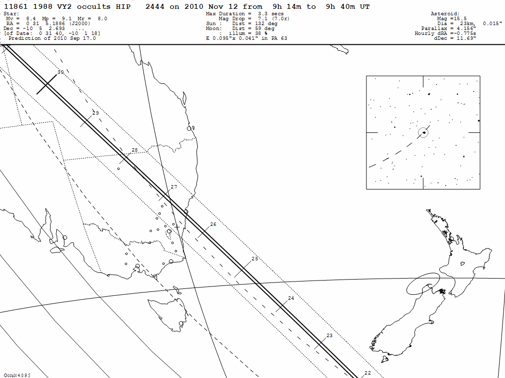 1988VY2 Update Map