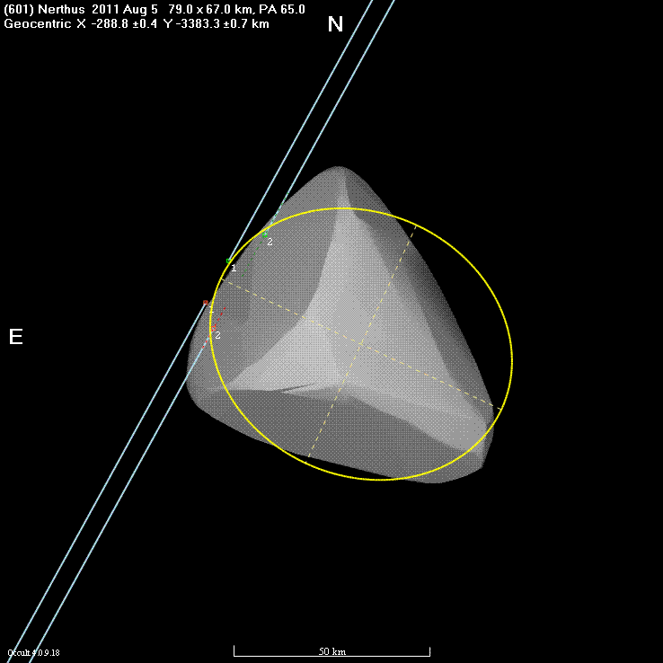 Nerthus occultation - 2011 August 05