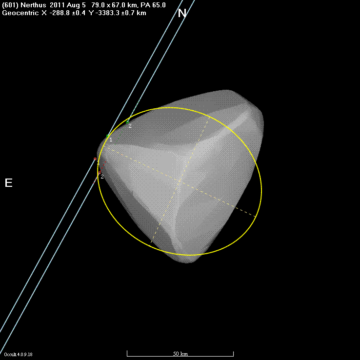 Nerthus occultation - 2011 August 05