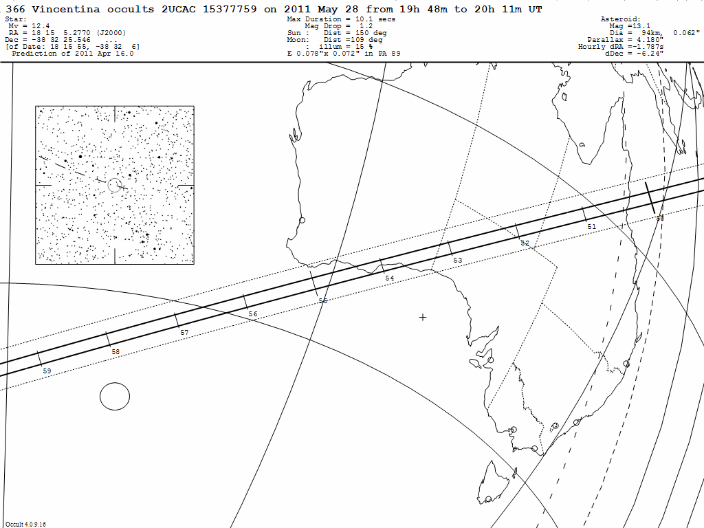 Vincentina Update Map