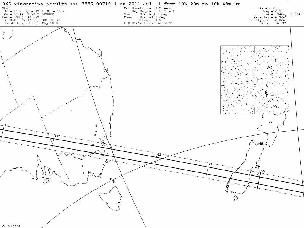 Vincentina Update Map