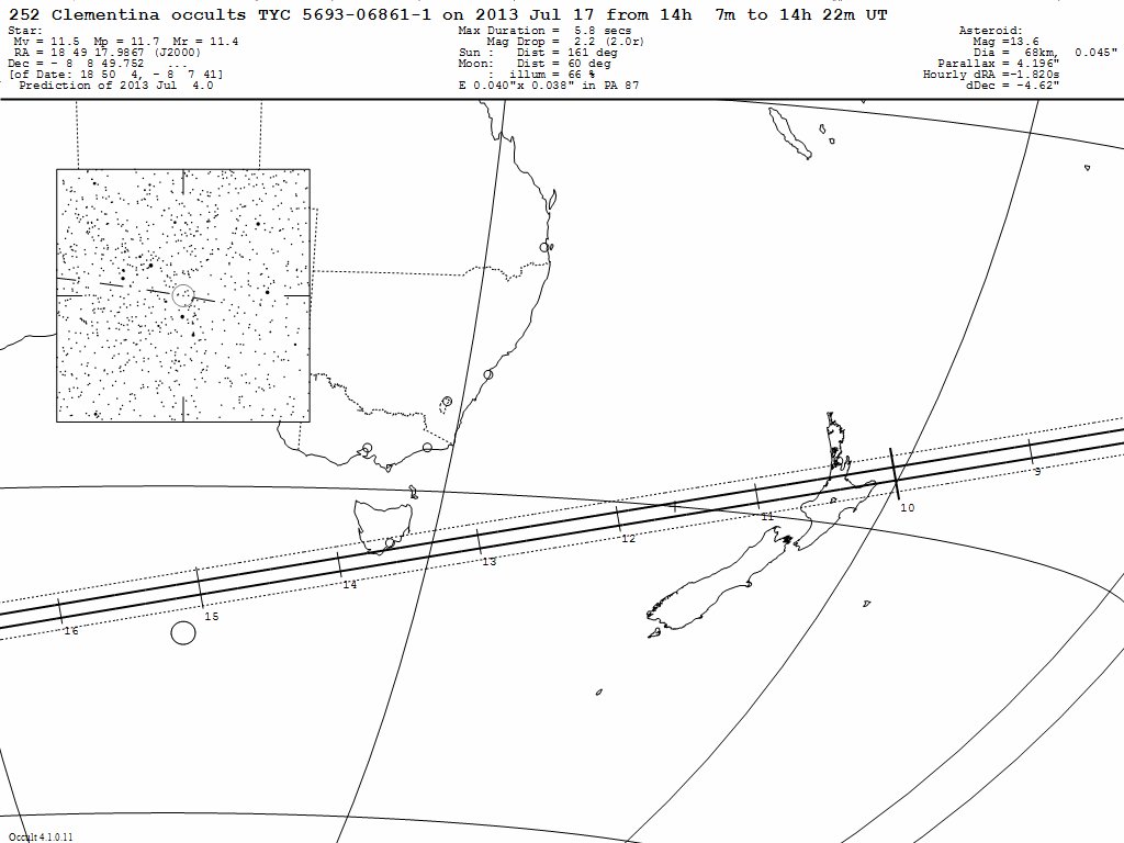 Clementina Update Map