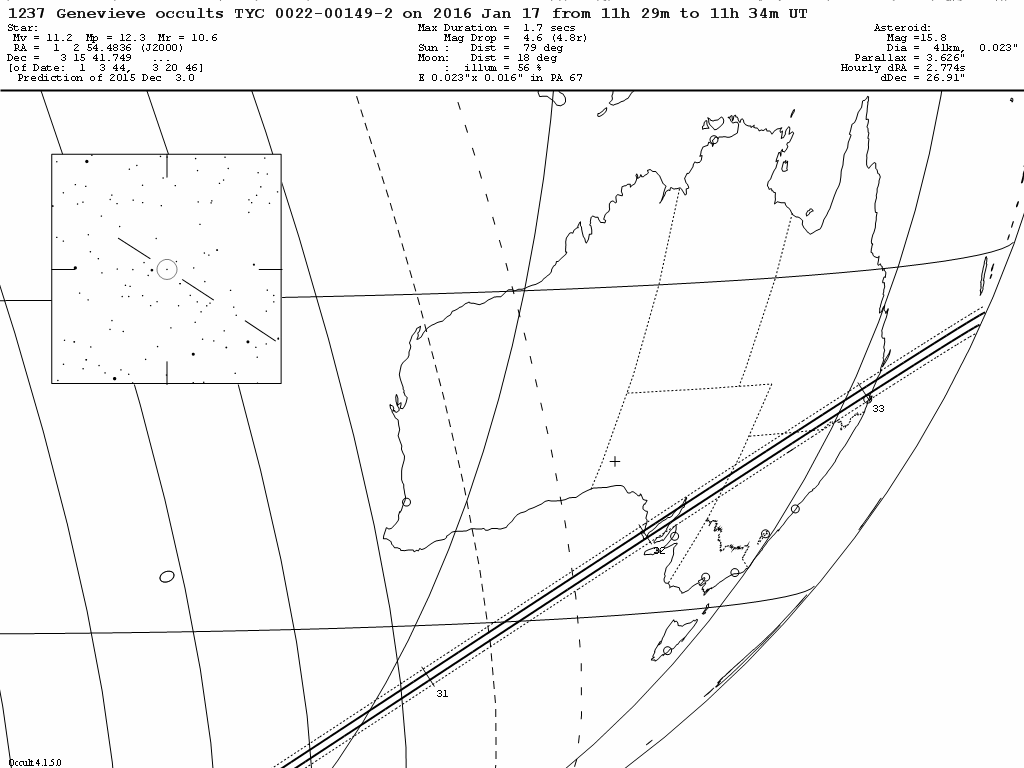 Genevieve Update Map