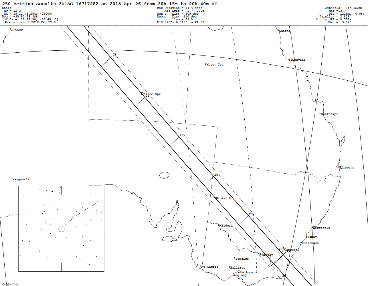 Bettina Update Map