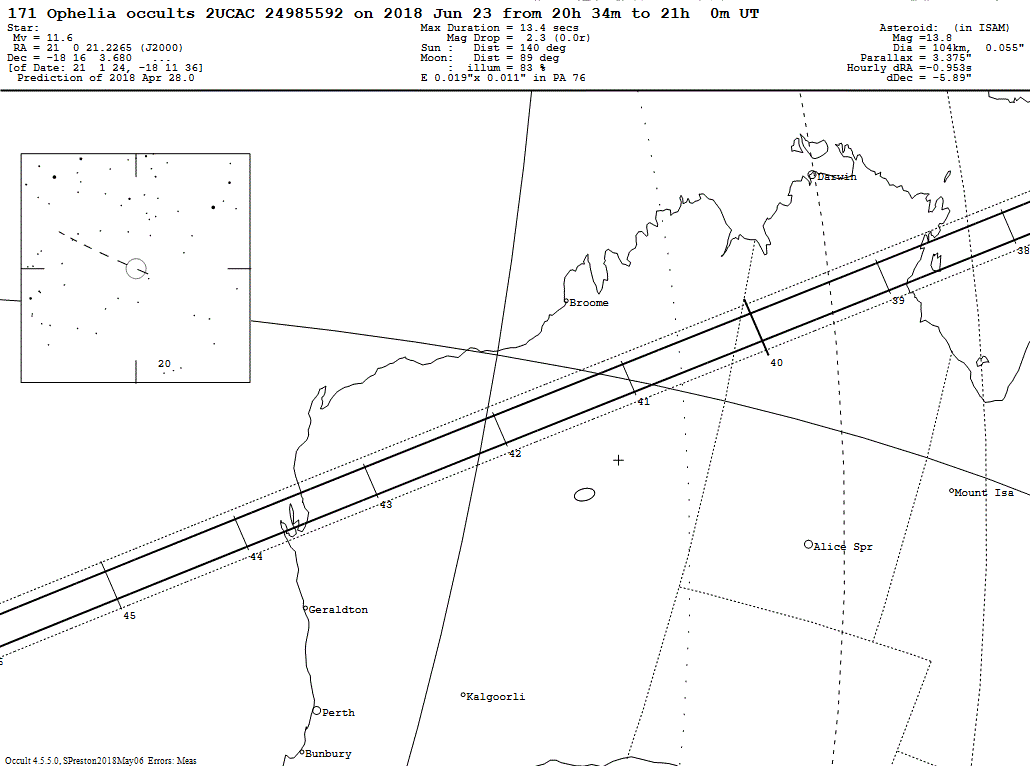 Ophelia Update Map