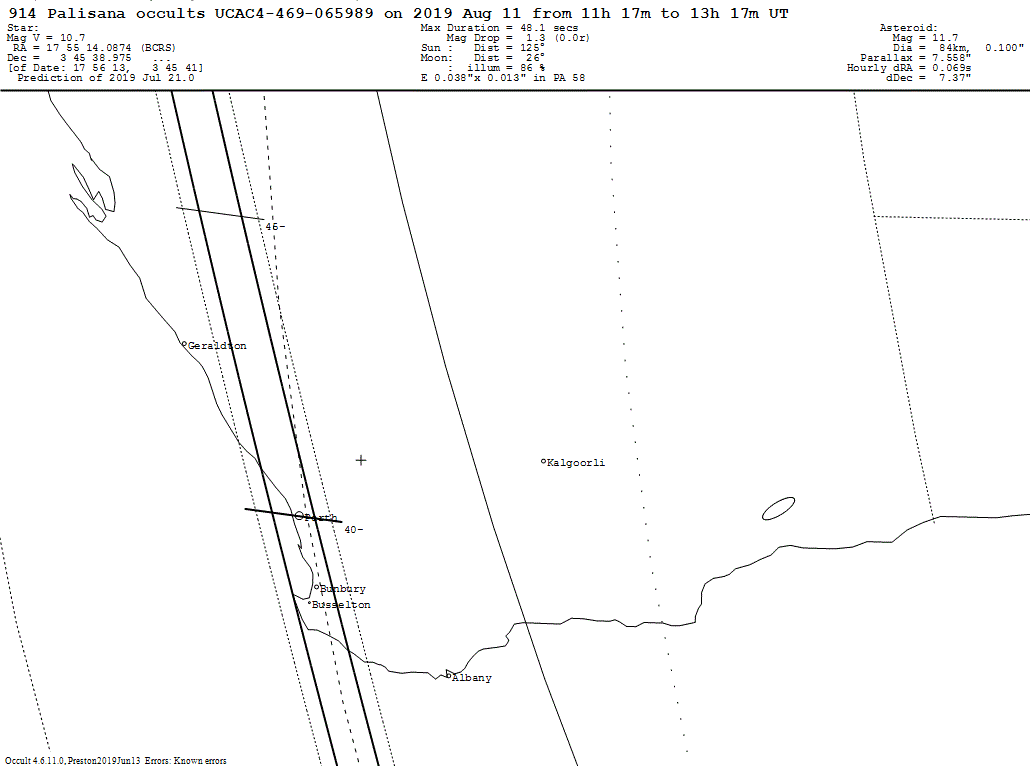 Palisana Update Map