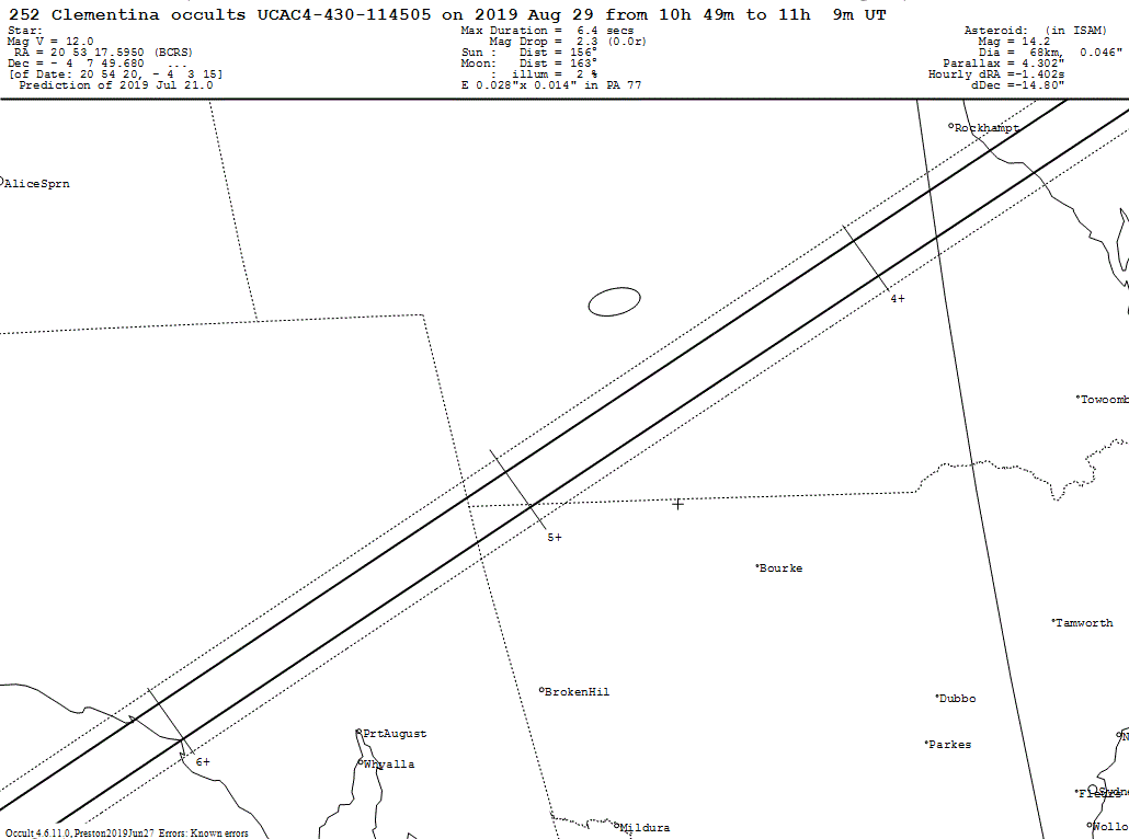 Clementina Update Map