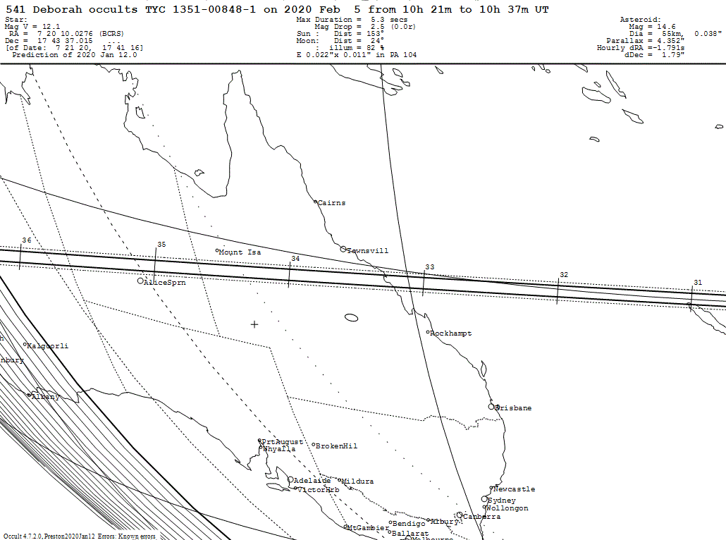 Deborah Update Map