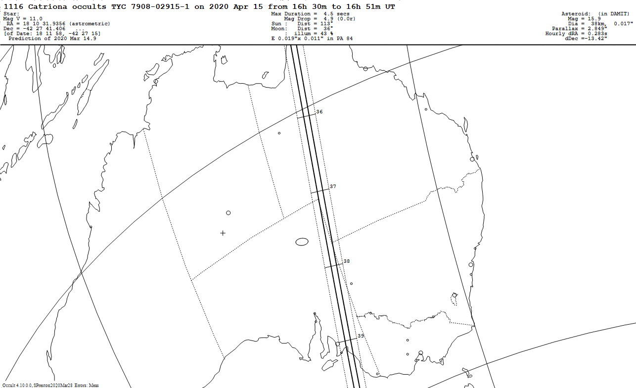 Catriona Update Map