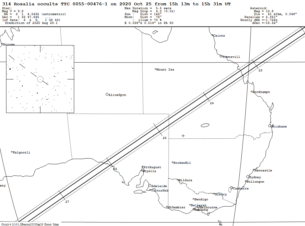 Rosalia Update Map