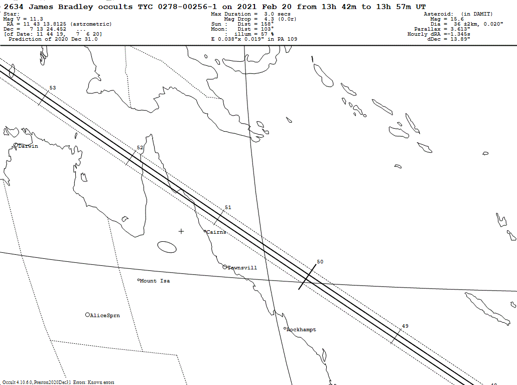 James Bradley Update Map