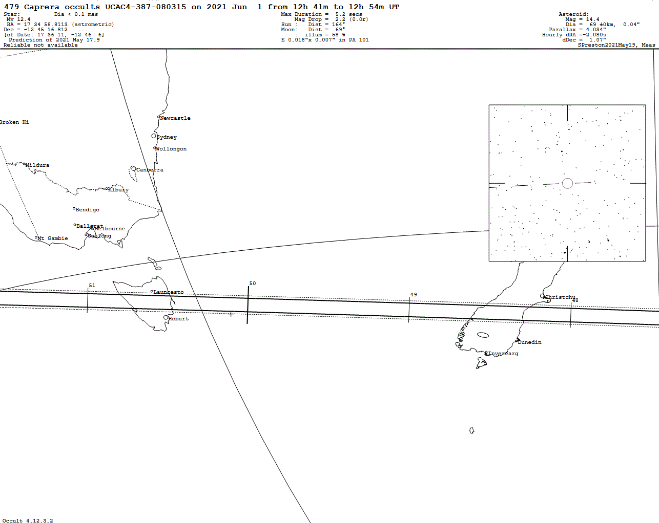 Caprera Update Map