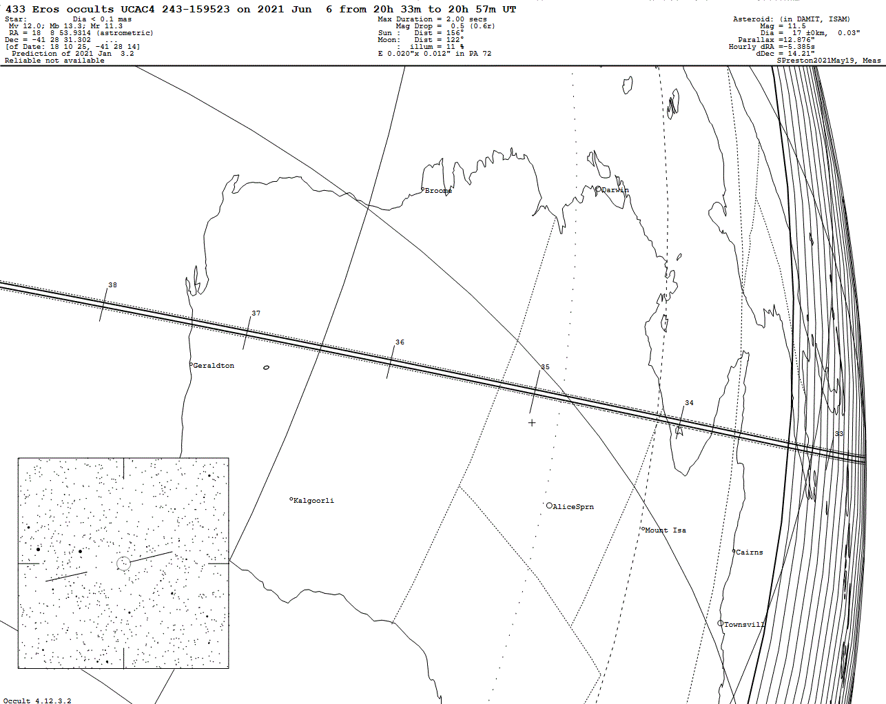 Eros Update Map