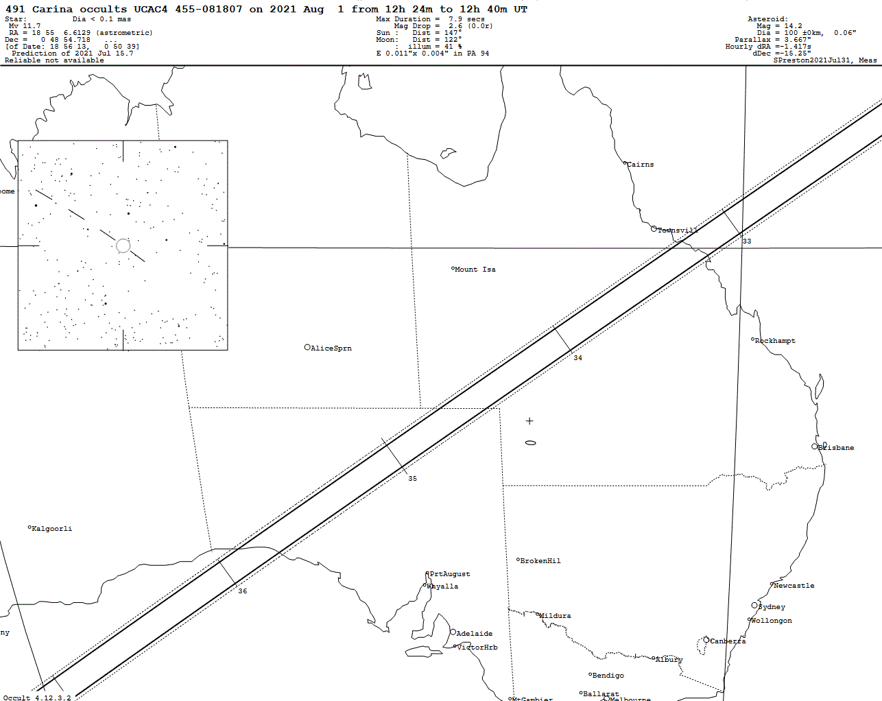 Carina Update Map