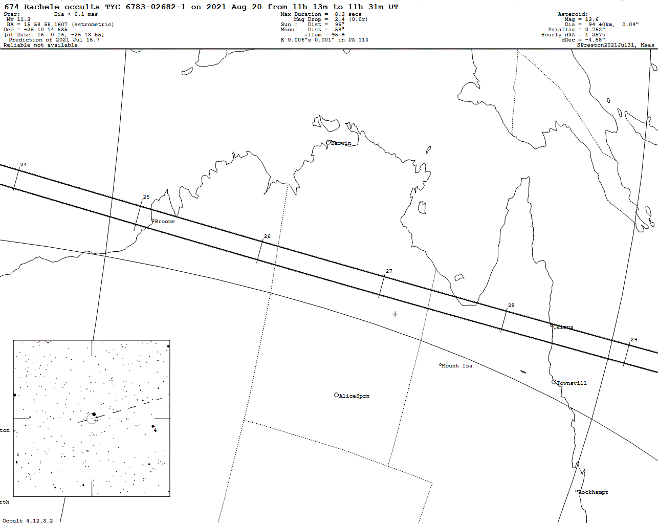 Rachele Update Map