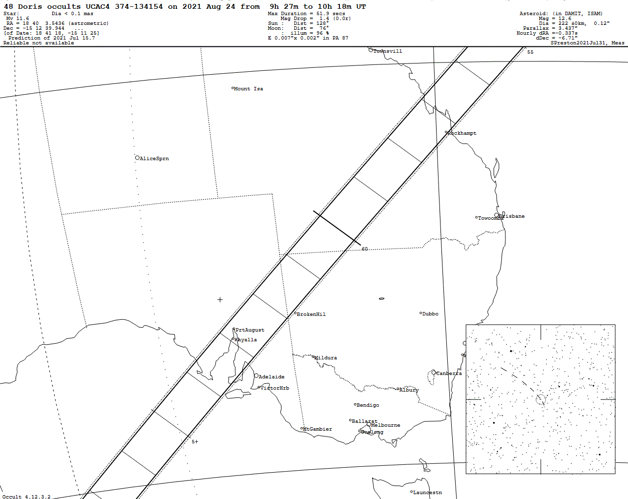 Doris Update Map