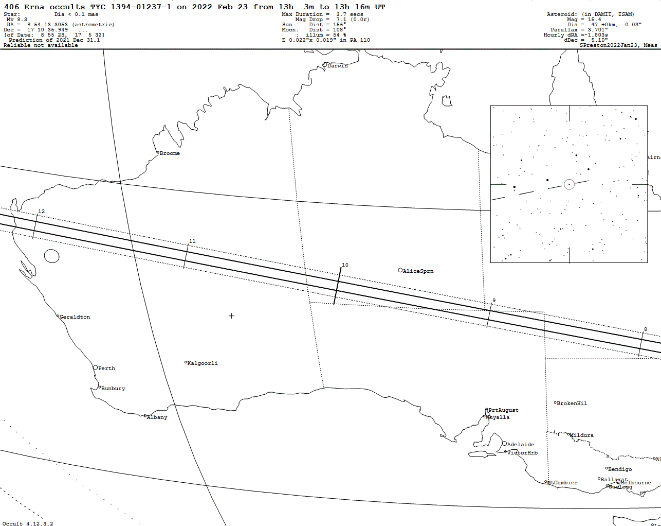 Erna Update Map