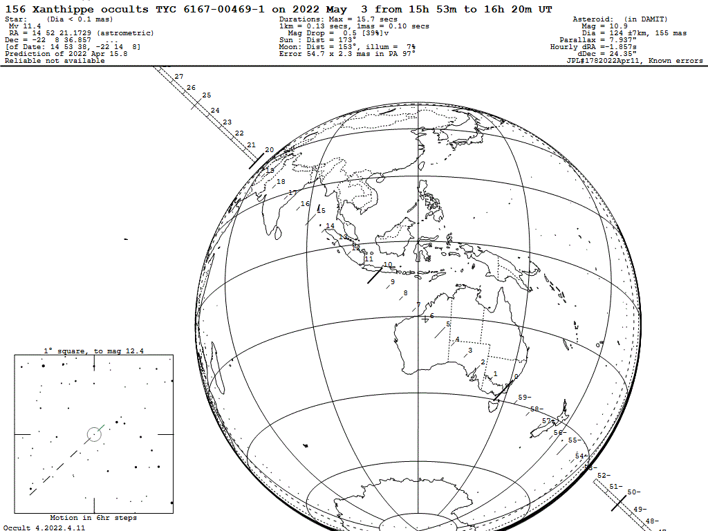 Xanthippe Update Map