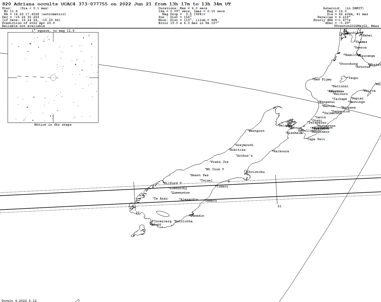 Adriana Update Map