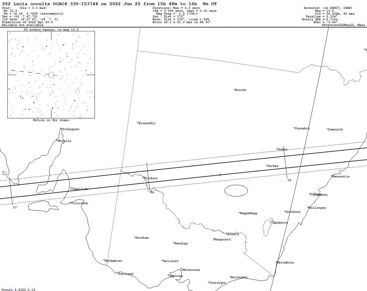 Lucia Update Map