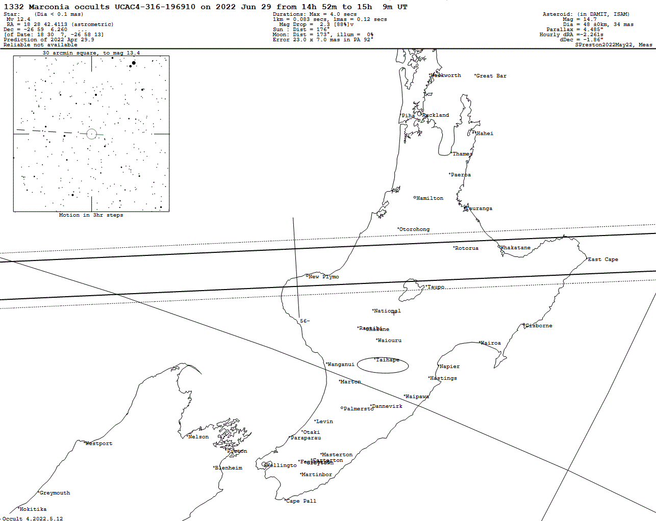 Marconia Update Map