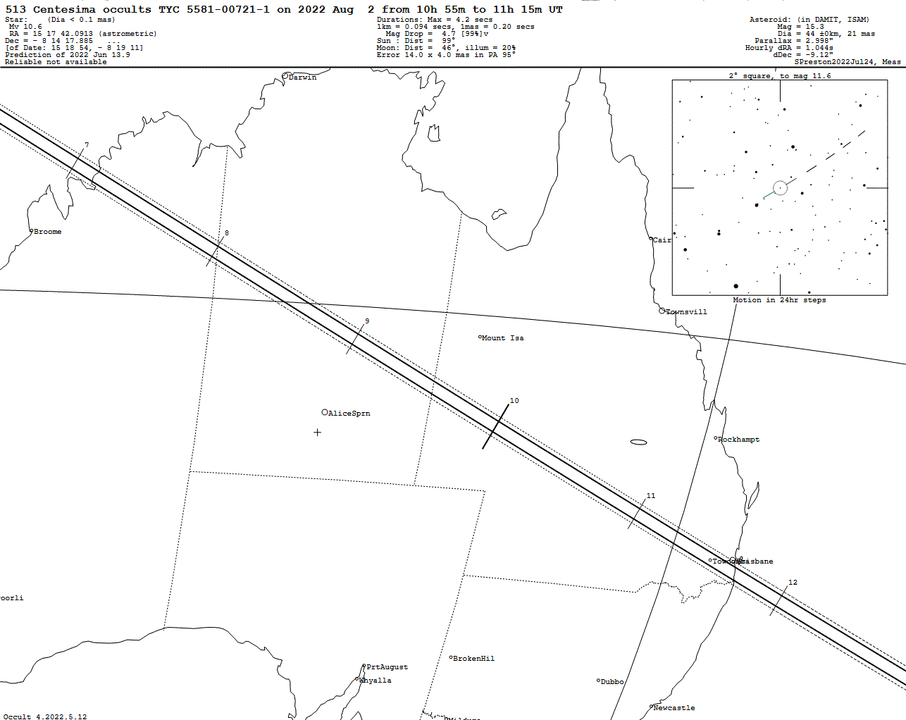 Centesima Update Map