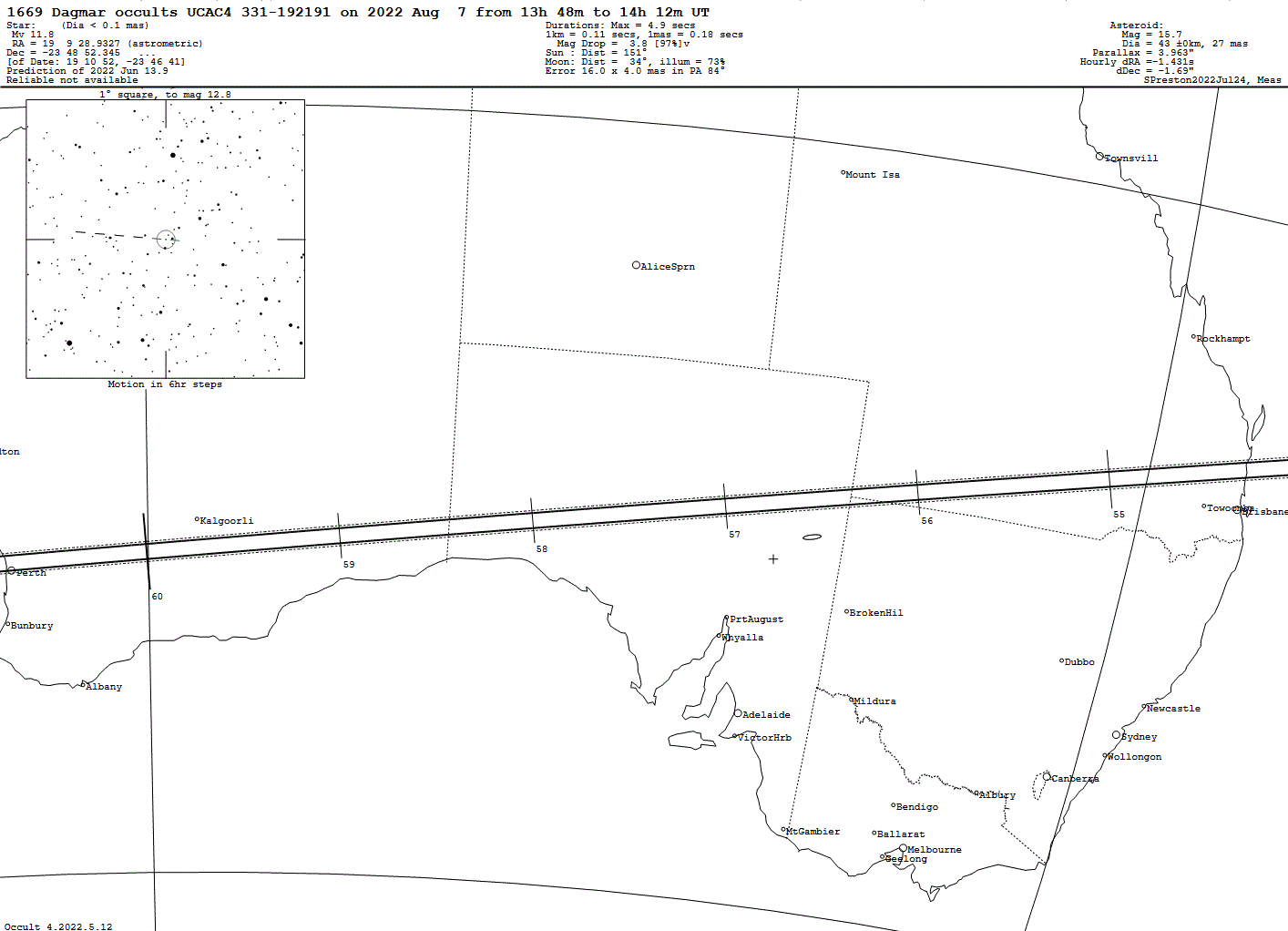 Dagmar Update Map