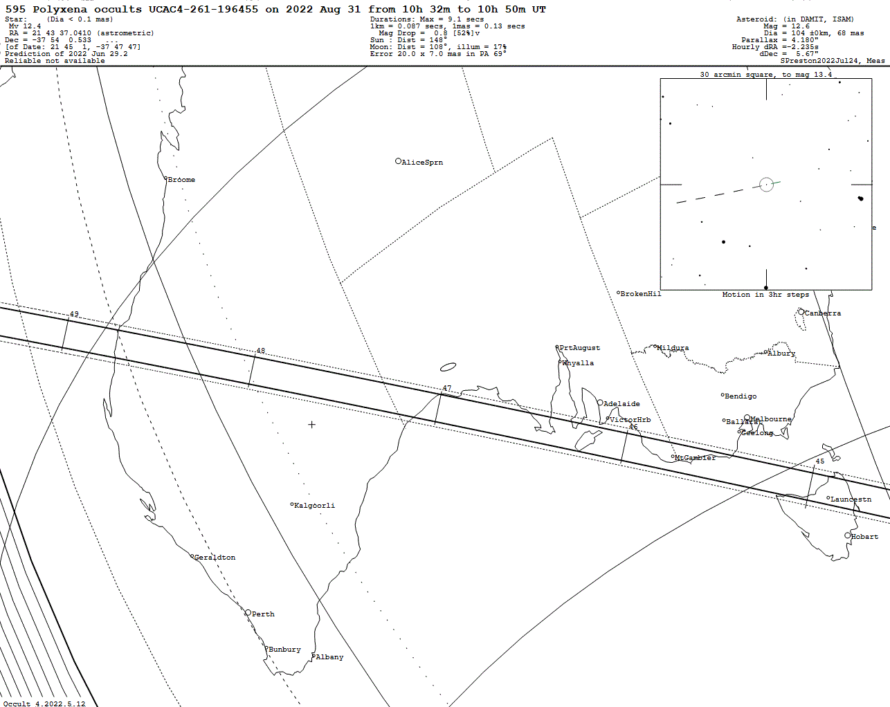 Polyxena Update Map