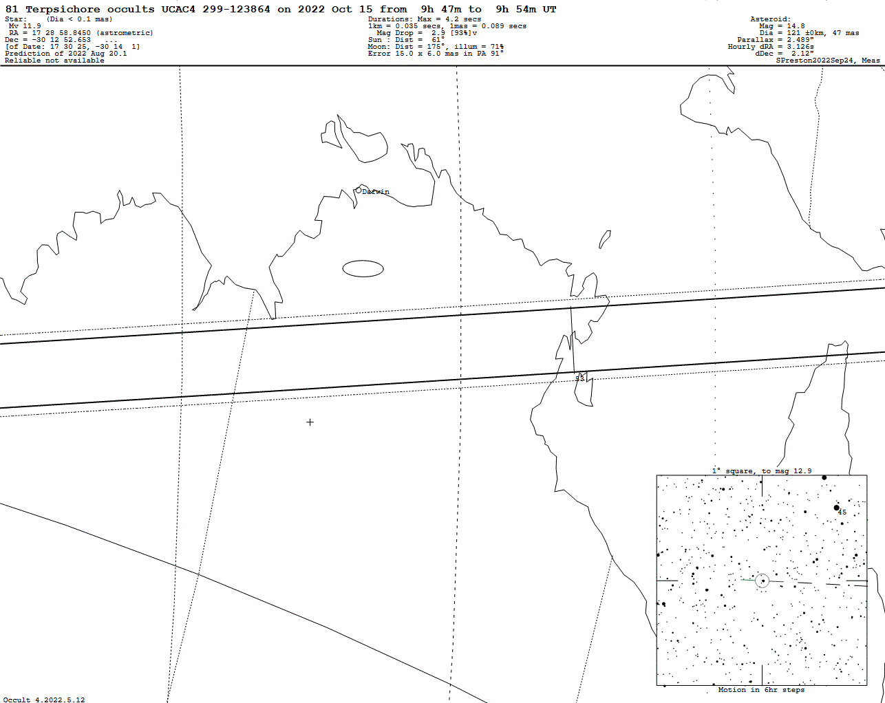 Terpsichore Update Map