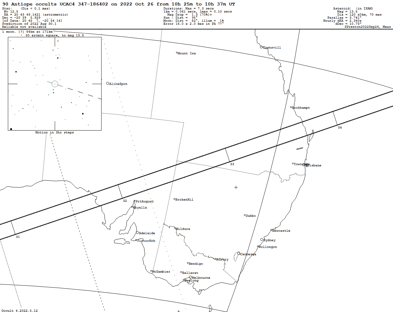 Antiope Update Map