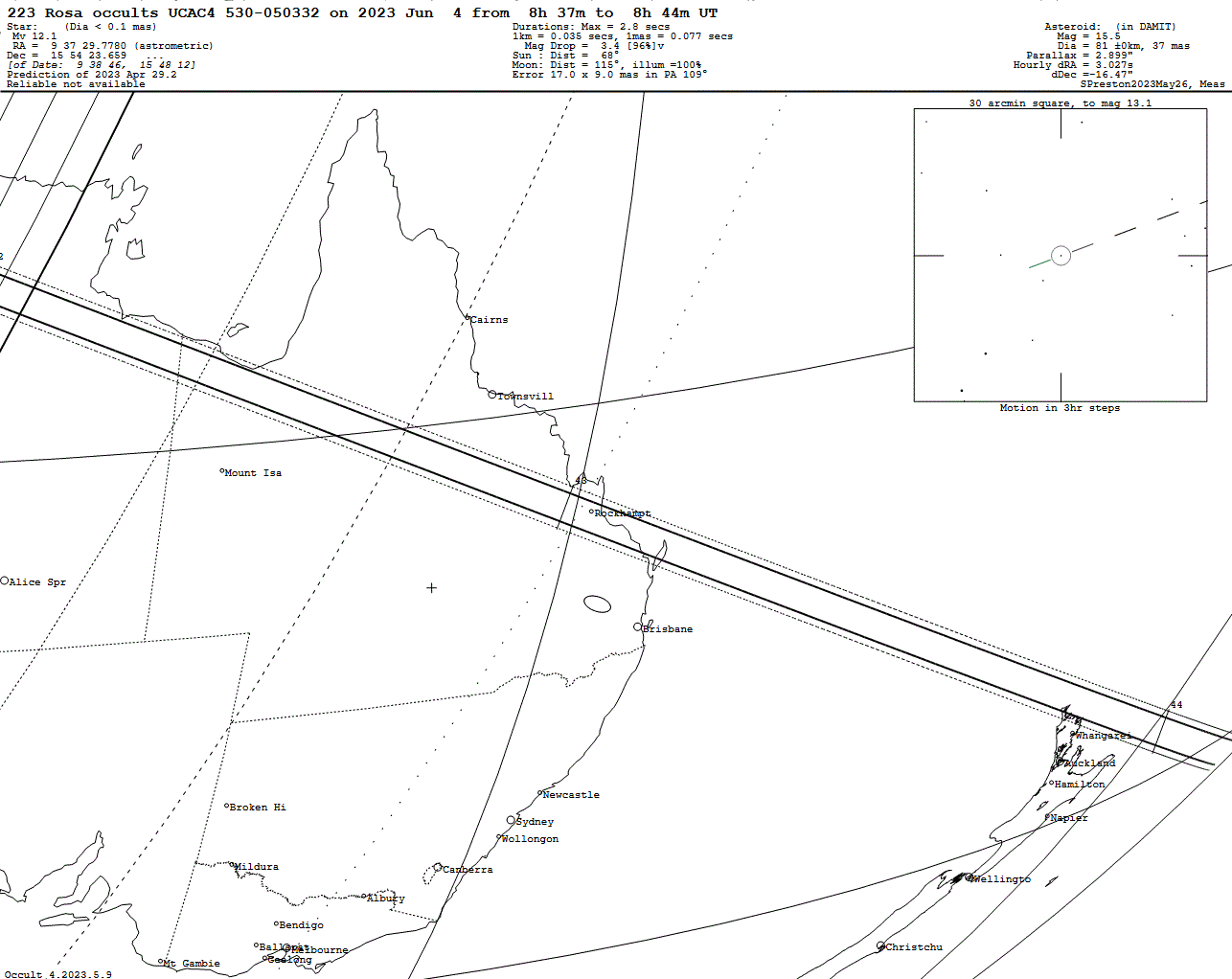 Rosa Update Map