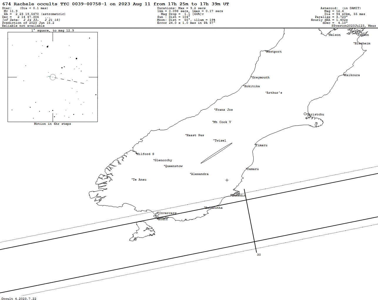 Rachele Update Map