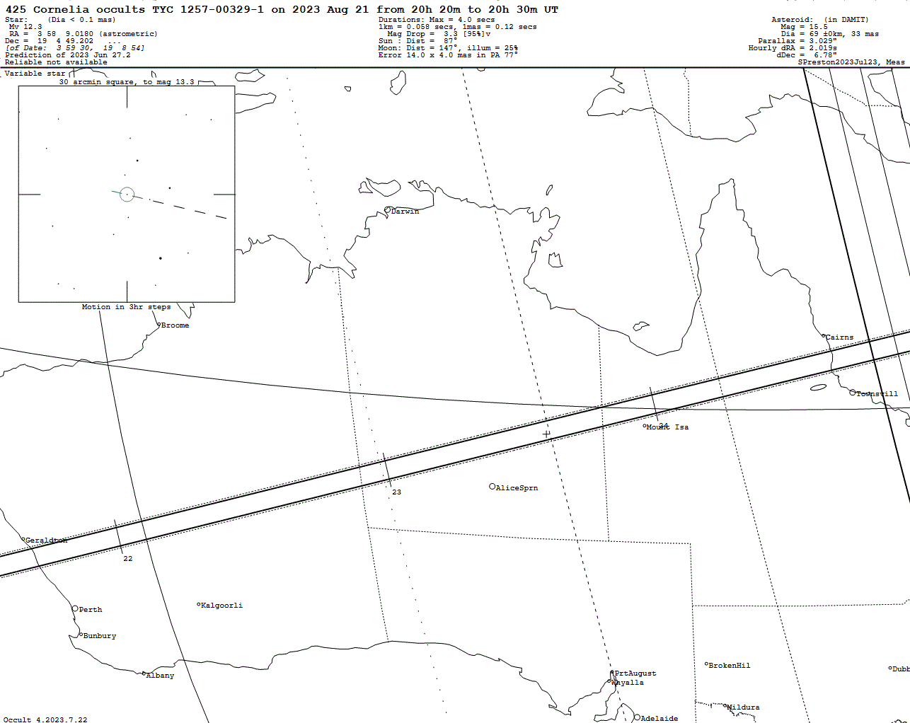 Cornelia Update Map