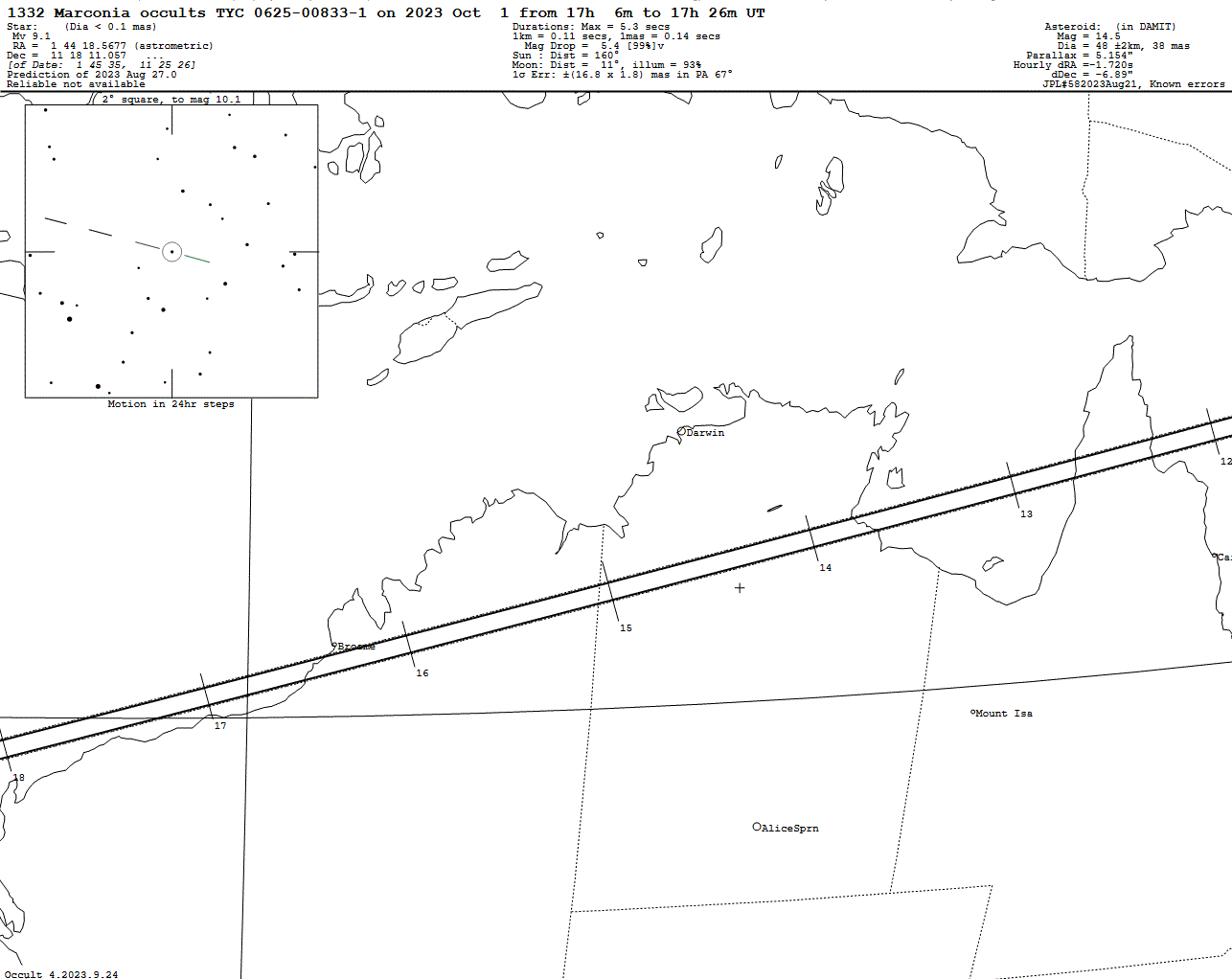 Marconia Update Map