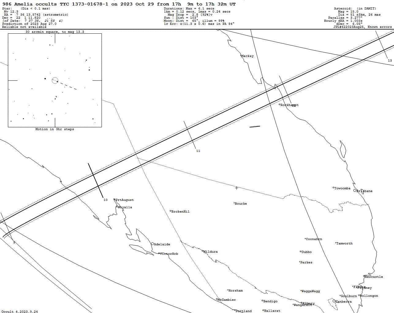 Amelia Update Map