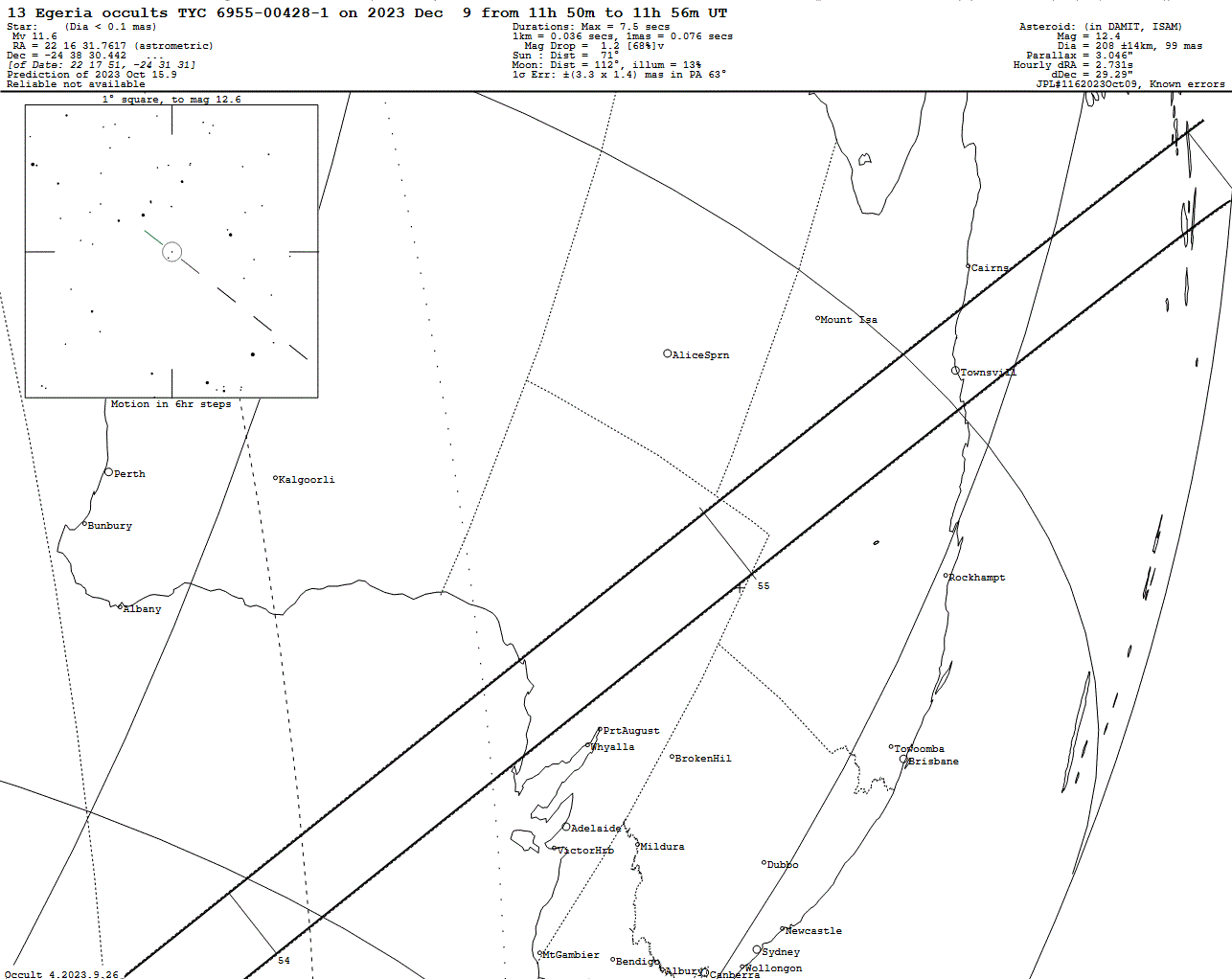 Egeria Update Map